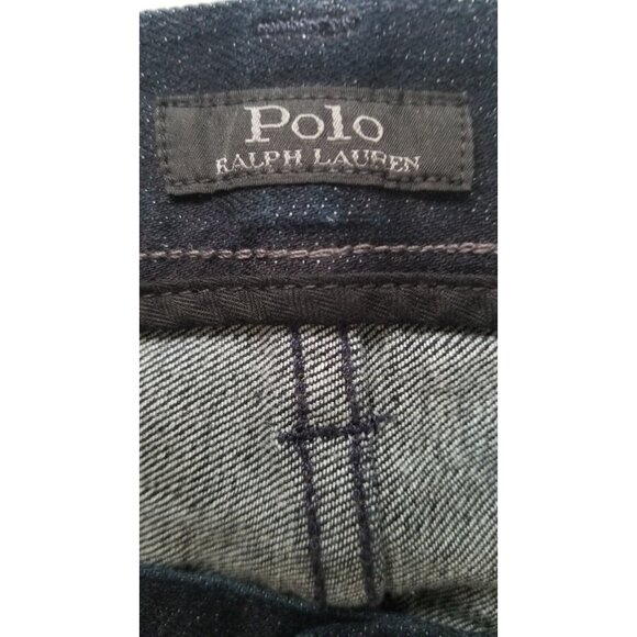 POLO RALPH LAUREN BLACK LABEL BLUE DENIM JEANS STRETCH COTTON SIZE 42BX32 #828 - Picture 5 of 8
